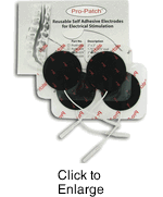 ProMed Flex Plus Black Carbon Film TENS Electrodes, 2" Round - 4